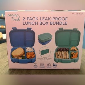 NEW IN BOX 2 pack Bentgo lunch boxes.